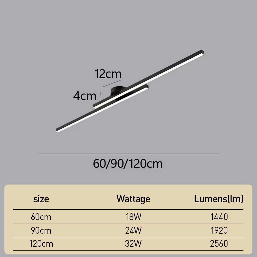 Modern LED Ceiling Fixture Living Room Aluminium Flush Mount - Image 26
