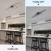 Modern LED Ceiling Fixture Living Room Aluminium Flush Mount - Image 3