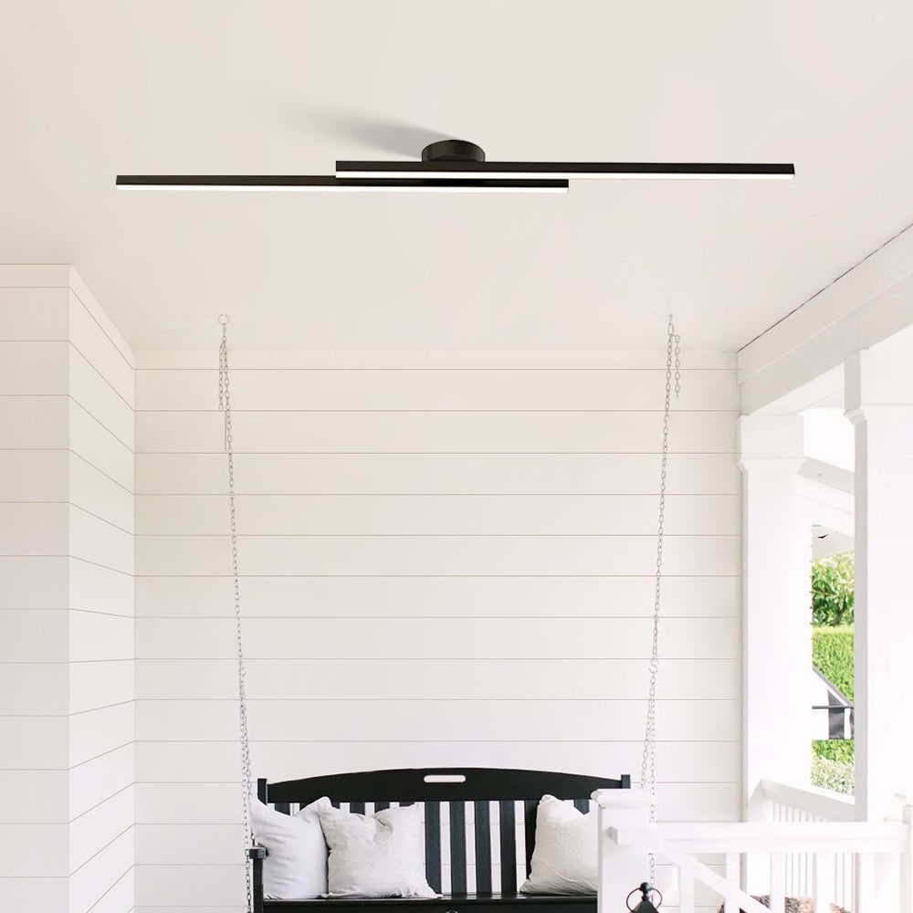 Modern LED Ceiling Fixture Living Room Aluminium Flush Mount - Image 8