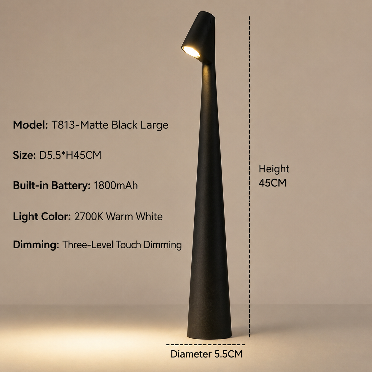 Modern LED Table Lamp Touch Dimming Stylish Interiors - Image 17