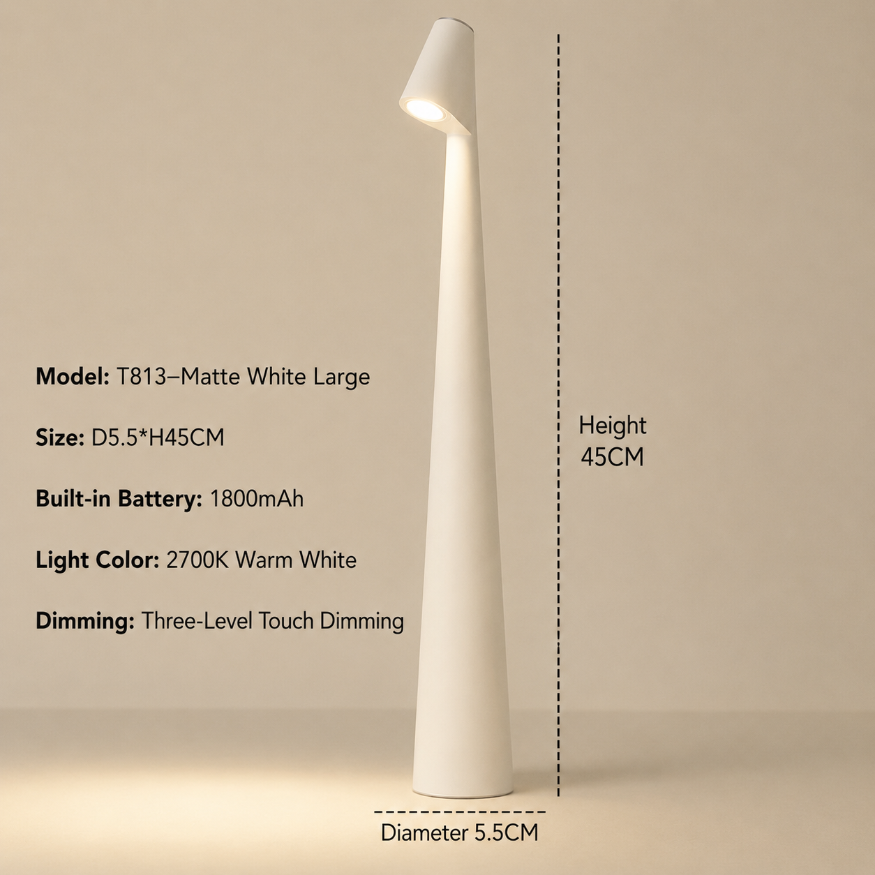 Modern LED Table Lamp Touch Dimming Stylish Interiors - Image 21