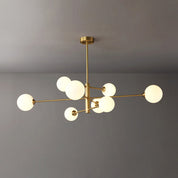 Modern Pendant Light Fixture Copper and Glass Living Room - Image 14