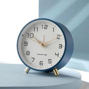 Modern Table Clock Scandinavian Style Silent Movement Design - Image 1