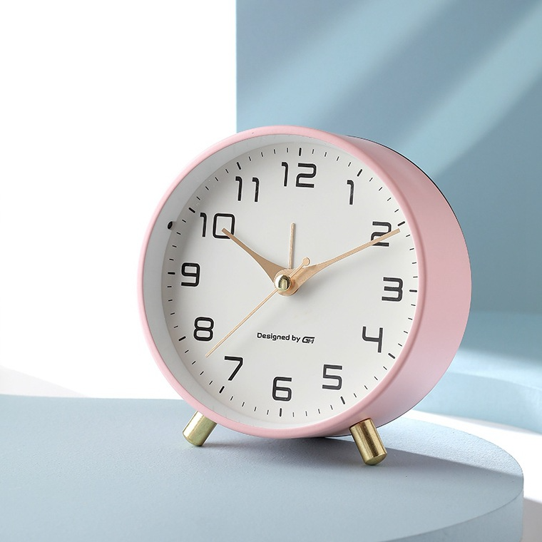 Modern Table Clock Scandinavian Style Silent Movement Design - Image 10