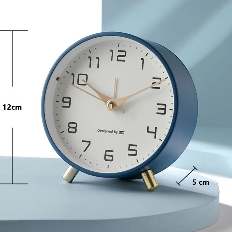 Modern Table Clock Scandinavian Style Silent Movement Design - Image 11
