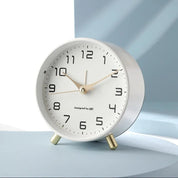 Modern Table Clock Scandinavian Style Silent Movement Design - Image 2