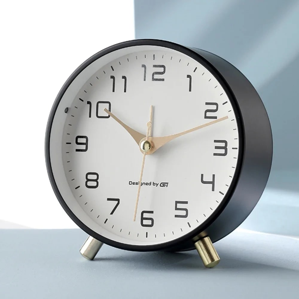 Modern Table Clock Scandinavian Style Silent Movement Design - Image 8