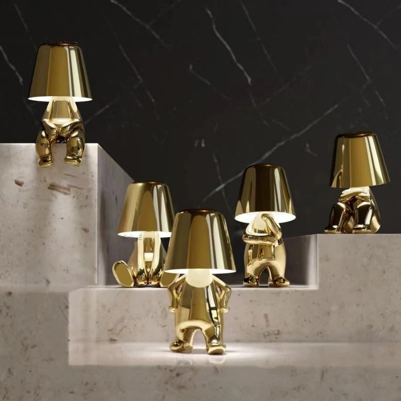 Modern Table Lamp Unique Character Design and Metal Finish - Image 1