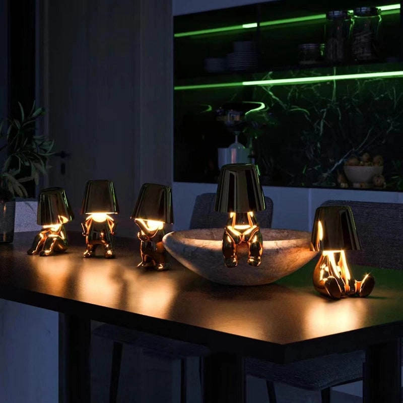 Modern Table Lamp Unique Character Design and Metal Finish - Image 6