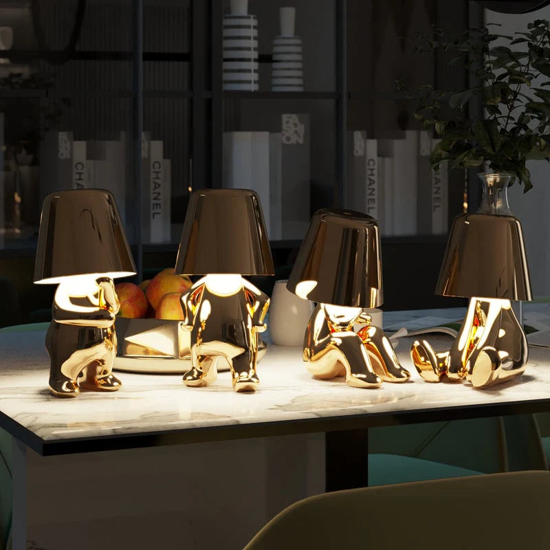 Modern Table Lamp Unique Character Design and Metal Finish - Image 7