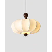 Modern White Pendant Light Wooden Accent - Image 11