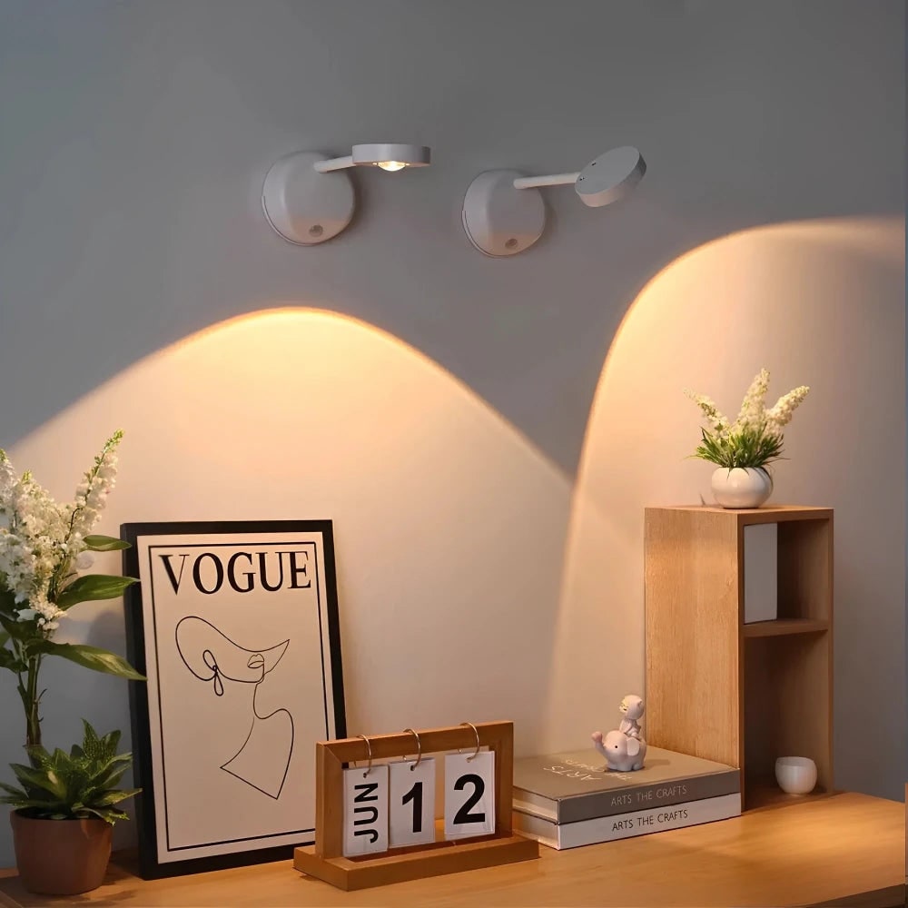 Motion Sensor LED Wall Spotlight Art Display Modern Design - Image 6