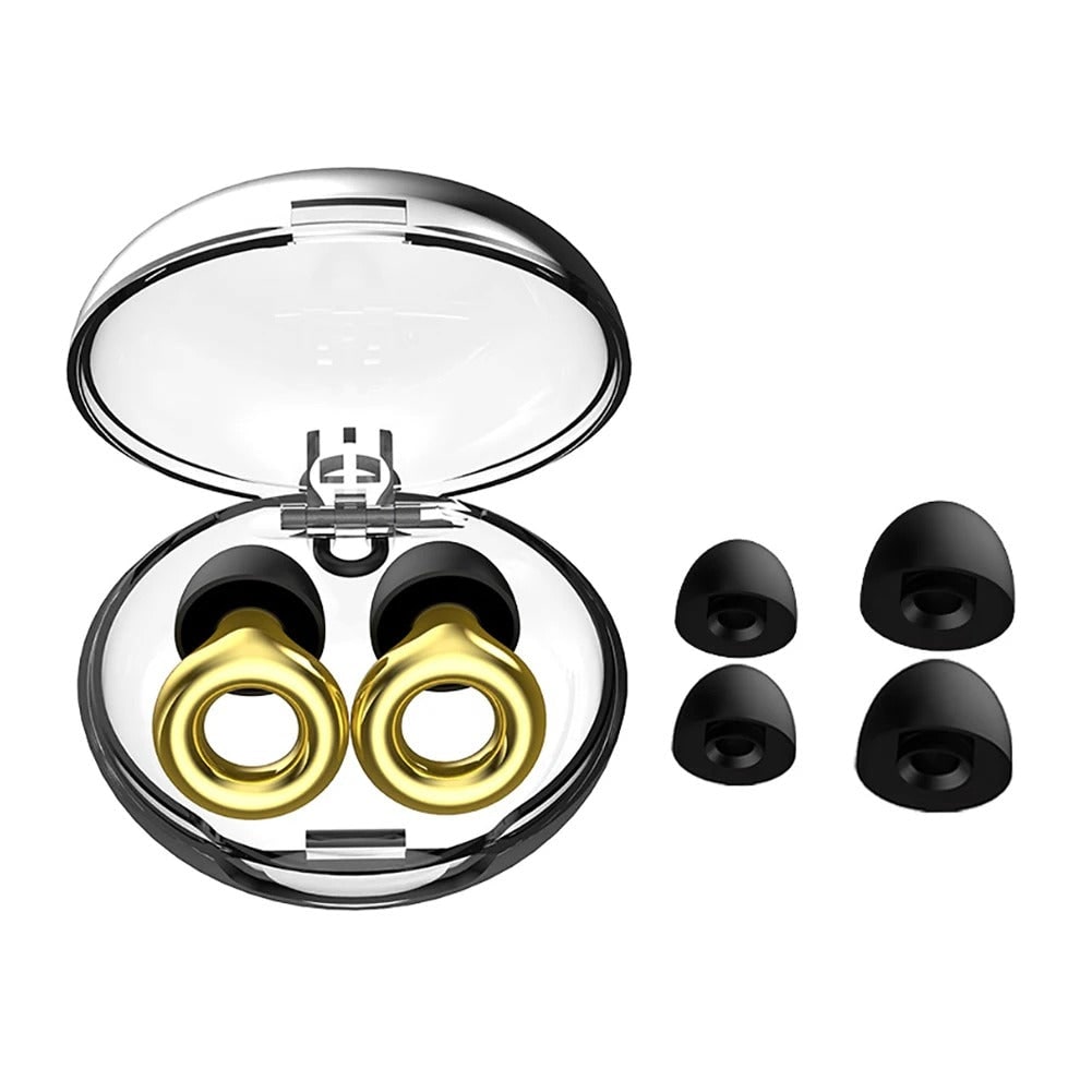 Noise-Canceling Earplugs Comfortable Silicone Tips Sleep - Image 3