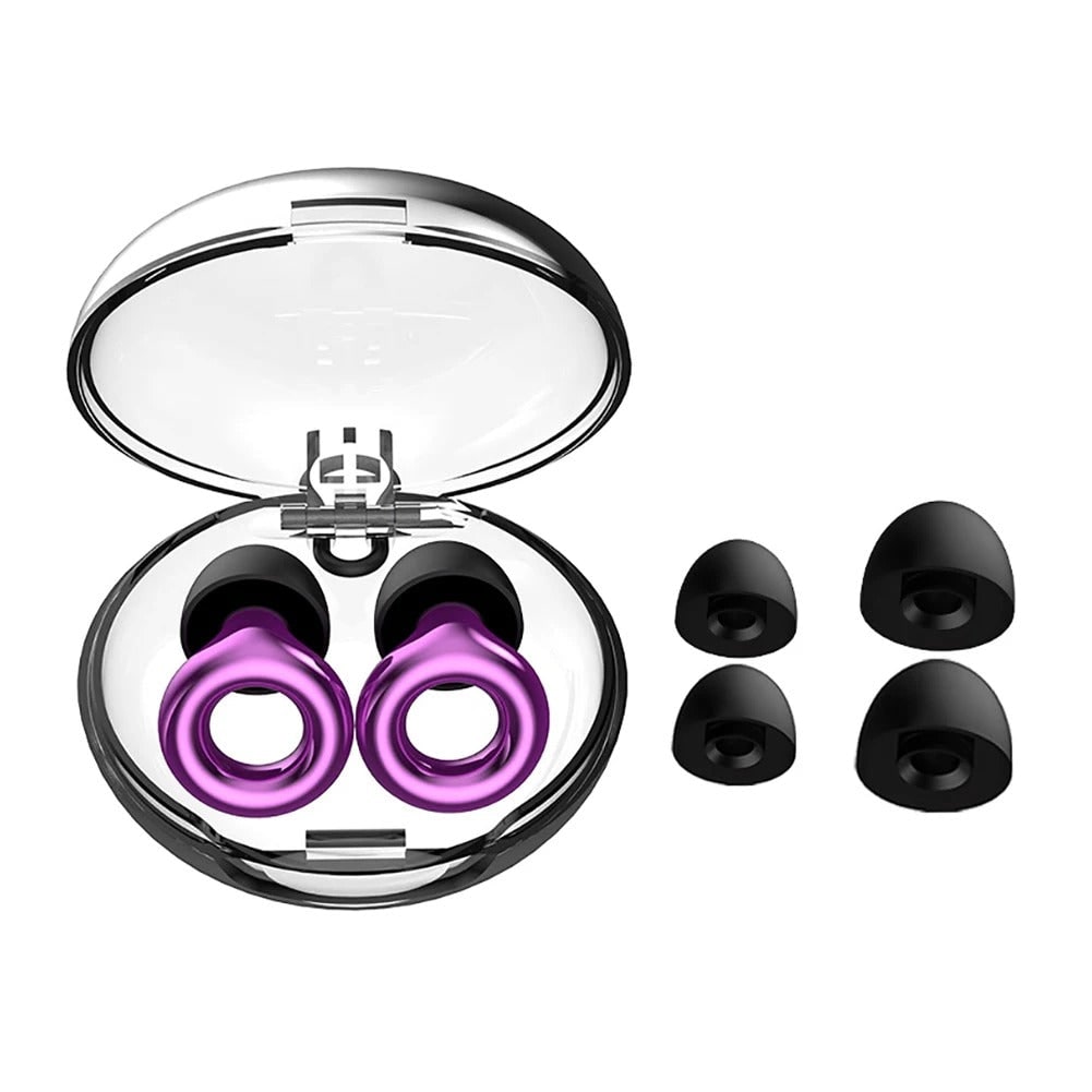 Noise-Canceling Earplugs Comfortable Silicone Tips Sleep - Image 4