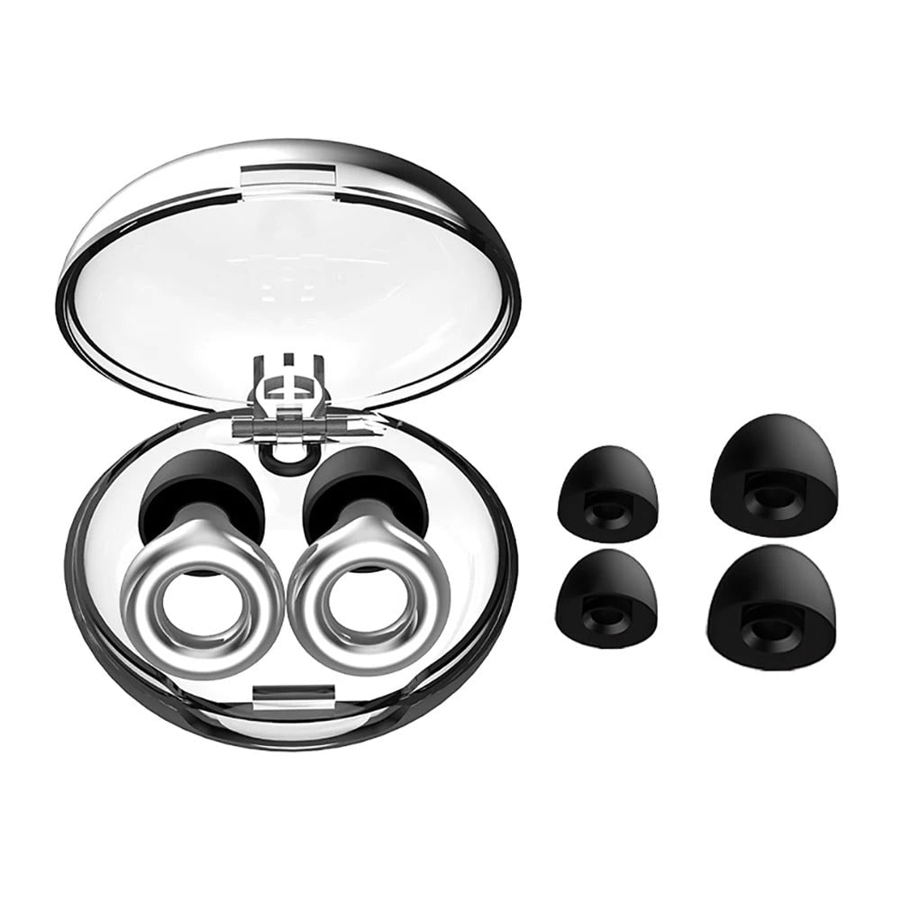 Noise-Canceling Earplugs Comfortable Silicone Tips Sleep - Image 6