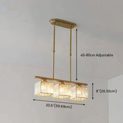 Nordic Pendant Light Multi-Head Long Glass Shades Dining Room - Image 21