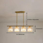 Nordic Pendant Light Multi-Head Long Glass Shades Dining Room - Image 30