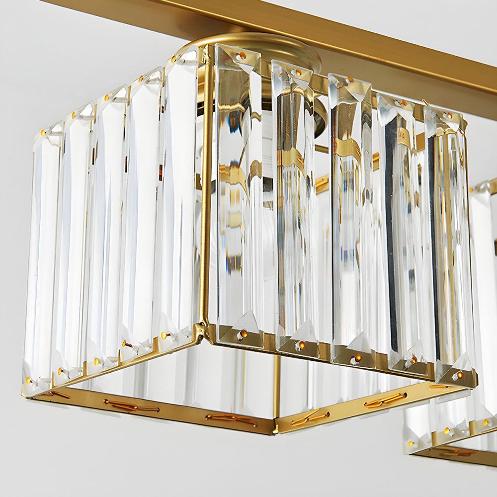Nordic Pendant Light Multi-Head Long Glass Shades Dining Room - Image 31