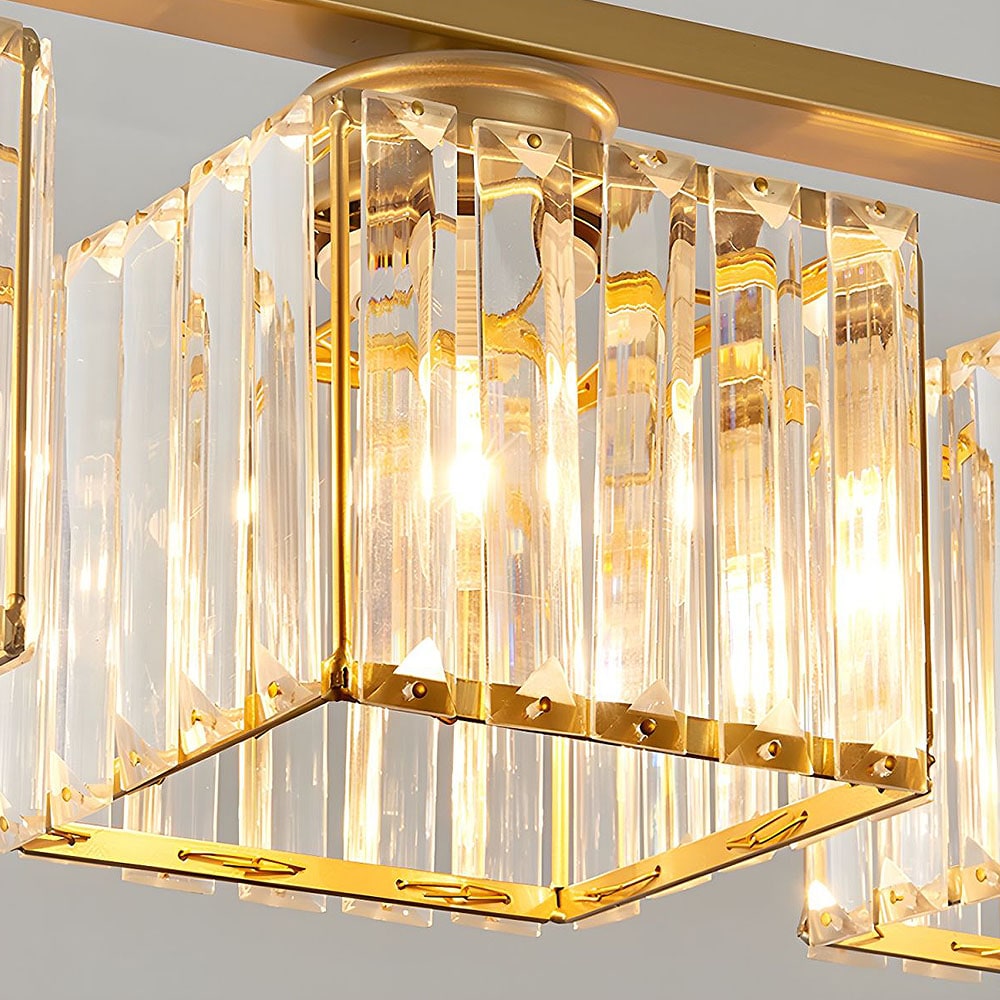 Nordic Pendant Light Multi-Head Long Glass Shades Dining Room - Image 32