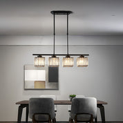 Nordic Pendant Light Multi-Head Long Glass Shades Dining Room - Image 7