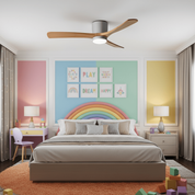 Nordic Wood Ceiling Fan Light Modern Design Living Room - Image 18