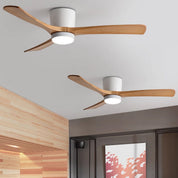 Nordic Wood Ceiling Fan Light Modern Design Living Room - Image 20