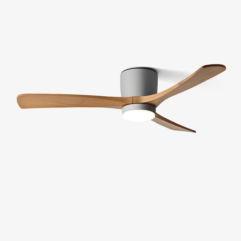 Nordic Wood Ceiling Fan Light Modern Design Living Room - Image 48