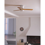 Nordic Wood Ceiling Fan Light Modern Design Living Room - Image 63