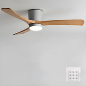 Nordic Wood Ceiling Fan Light Modern Design Living Room - Image 68