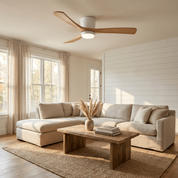 Nordic Wood Ceiling Fan Light Modern Design Living Room - Image 8