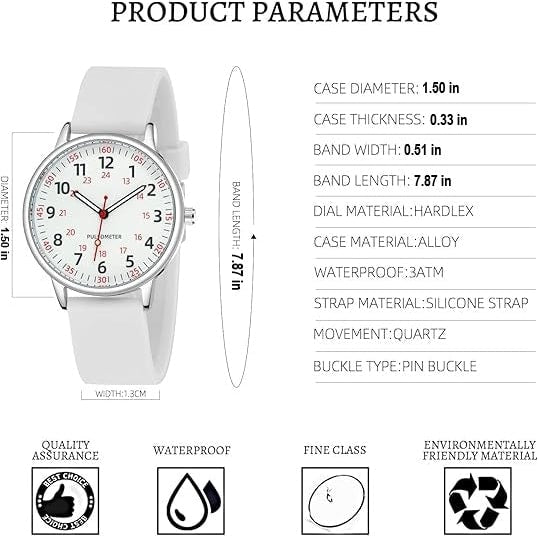 Nurse Watch Stylish Silicone Band Timepiece - Image 12