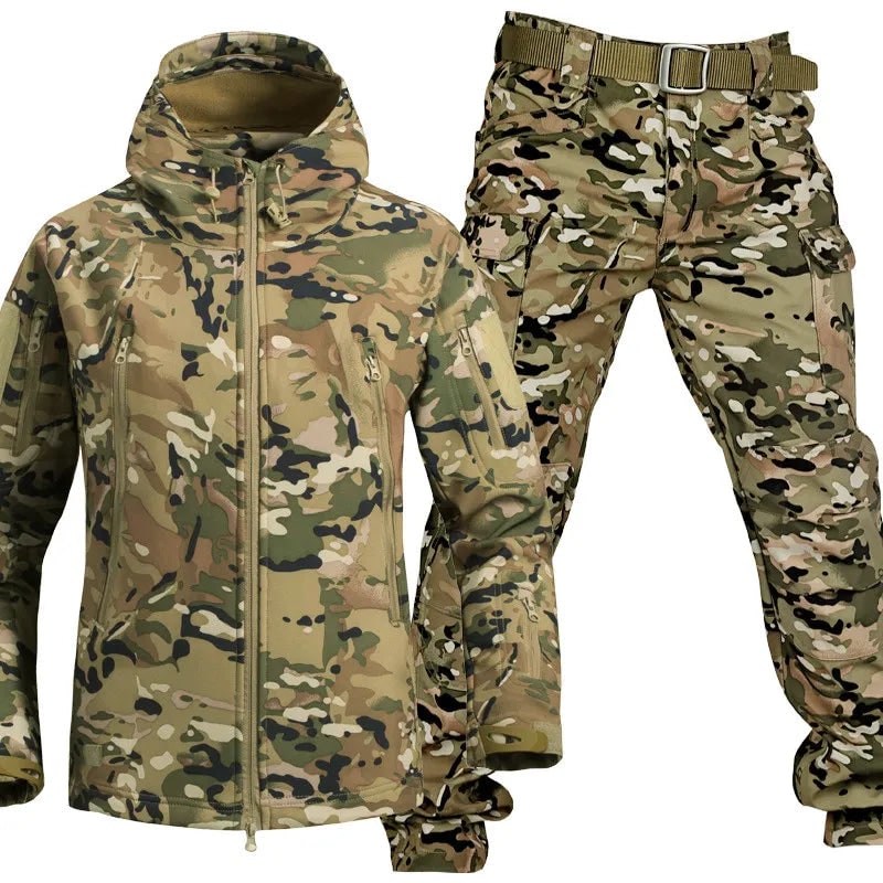 Outdoor Tactical Jacket and Pants Set Camping and Hiking - Image 2