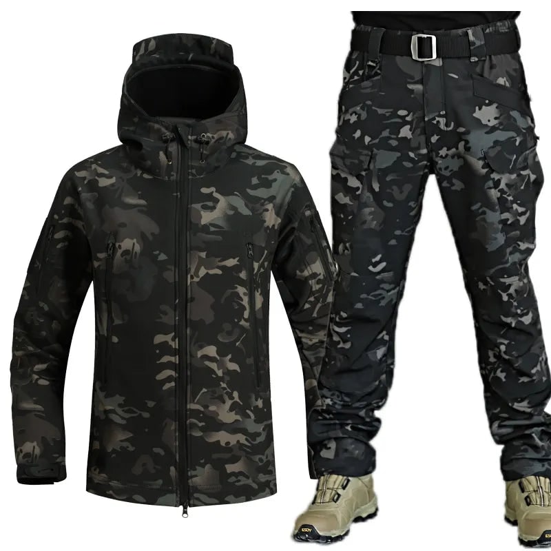 Outdoor Tactical Jacket and Pants Set Camping and Hiking - Image 3