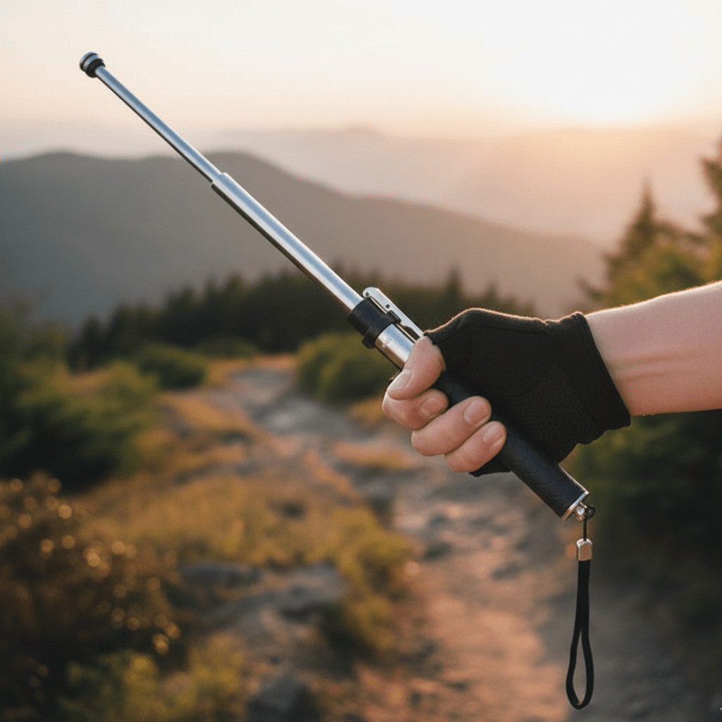 Outdoor Trekking Pole Lightweight Adjustable Hiking Stick Stability - Image 1
