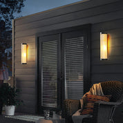 Outdoor Wall Lamp Glass Shade Modern Exterior Lighting - Image 2