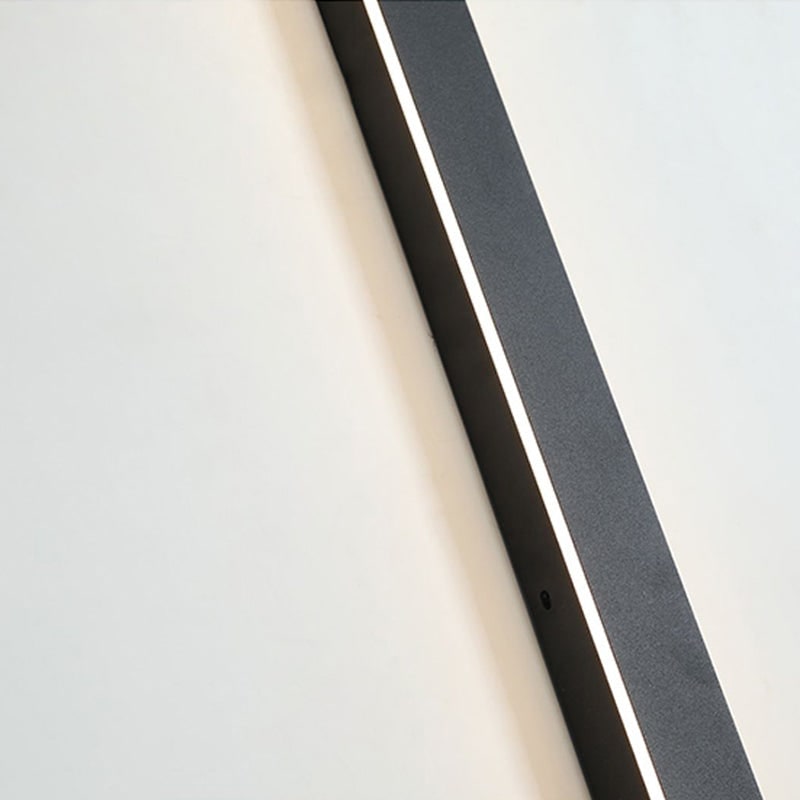 Outdoor Wall Lamp Minimalist Black Metal LED - Image 24