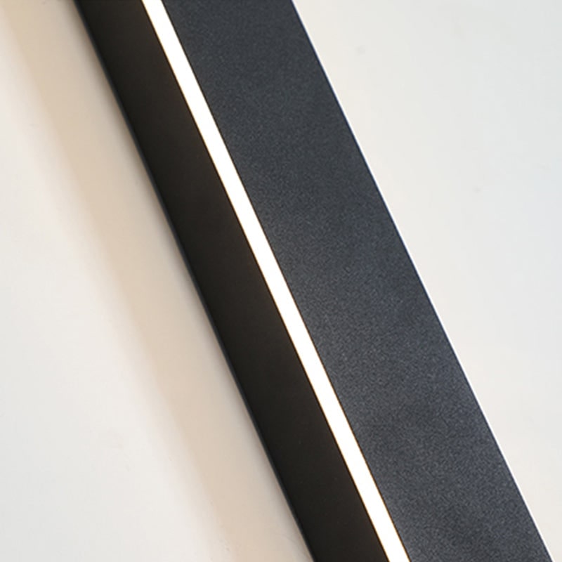 Outdoor Wall Lamp Minimalist Black Metal LED - Image 26