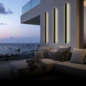 Outdoor Wall Lamp Minimalist Black Metal LED - Image 27