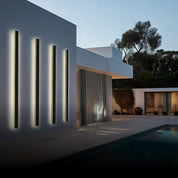 Outdoor Wall Lamp Minimalist Black Metal LED - Image 39