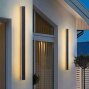 Outdoor Wall Lamp Minimalist Black Metal LED - Image 42