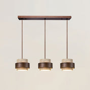 Pendant Light Travertine and Wood Modern - Image 34