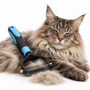 Pet Deshedding Brush Dogs & Cats Dual-Sided Grooming Tool - Image 1