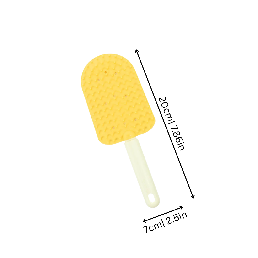 Pet Grooming Brush Cats Soft Silicone Deshedding Tool - Image 2