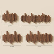 Piano-Style Wooden Wall Coat Rack Elegant Design Home Organization - Image 3