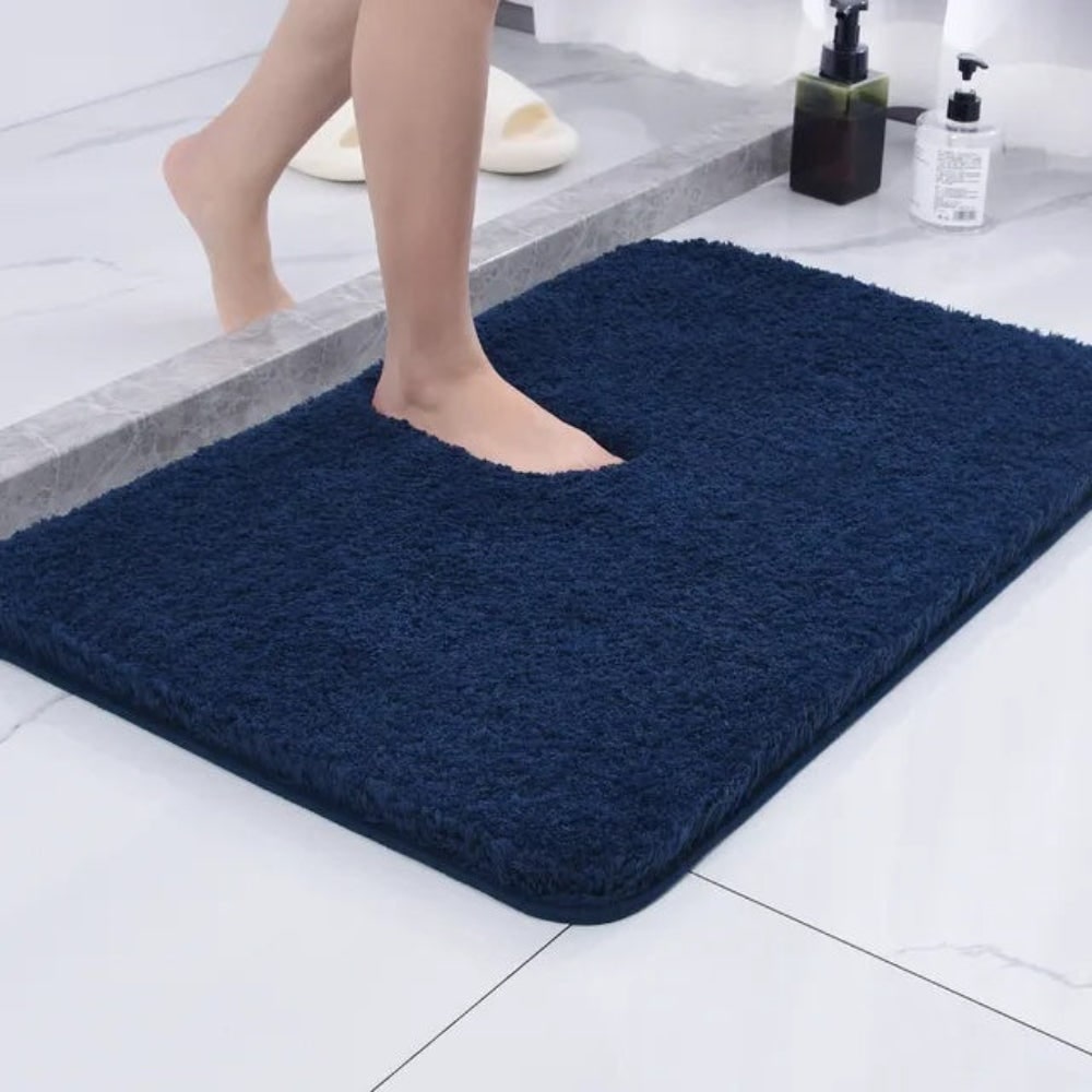 Plush Bath Rug Bathroom Comfort Soft and Absorbent Design - Image 6