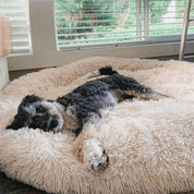 Plush Dog Bed Soft Dog Bed Cozy Round Design - Image 2