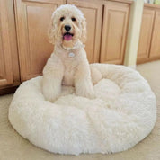 Plush Dog Bed Soft Dog Bed Cozy Round Design - Image 5
