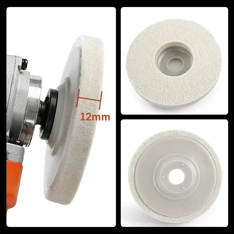 Polishing Pad Buffing and Finishing White Foam Disc Set - Image 3