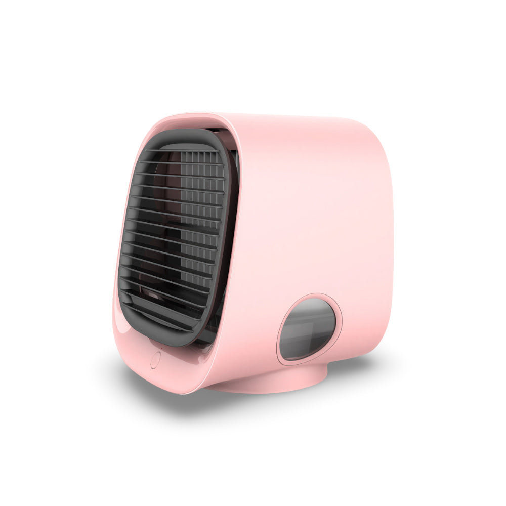 Portable Air Cooler Humidifier USB-C 3-Speed Tabletop Fan