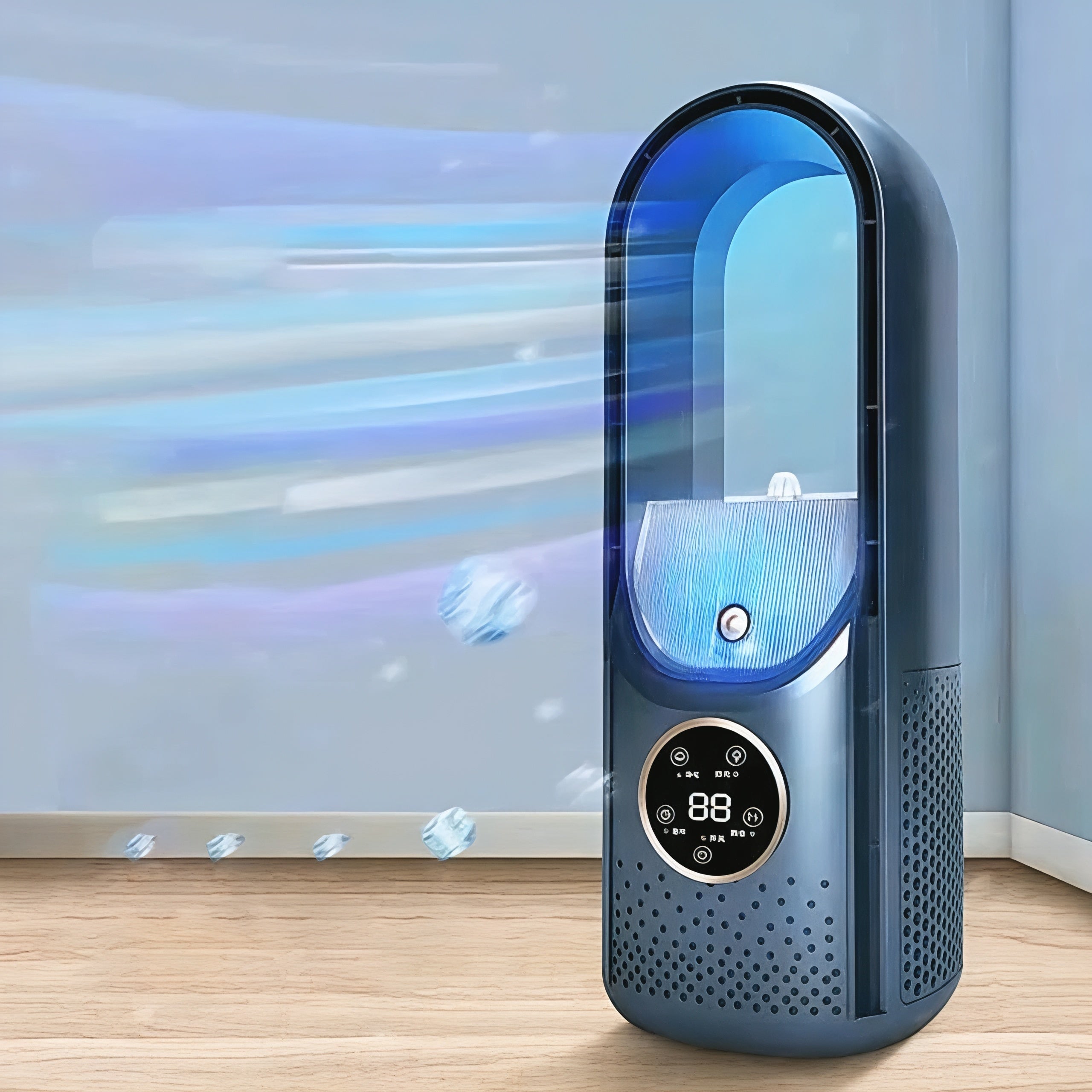 Portable Blade-Free Air Cooler Quiet Operation Home Use - Image 6